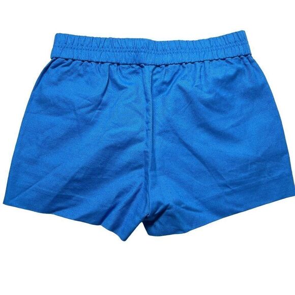 J. Crew Factory pull on linen shorts, size 00, NWT, blue - Picture 3 of 6